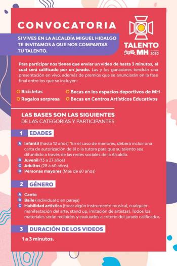 Convoca y reconoce Miguel Hidalgo el talento de sus vecinos