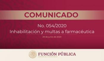 Por falsear información, Función Pública inhabilita a farmacéutica por más de 2 años y le asigna multas resarcitorias millonarias: IESB