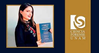 Primera científica forense de la UNAM titulada a distancia