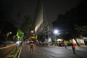Retira AMH anuncio espectacular en San Miguel Chapultepec 