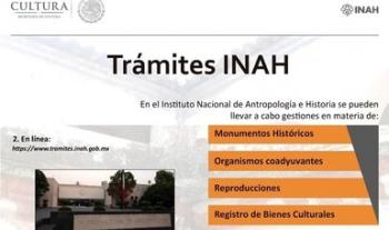 De manera virtual, INAH mantiene en operación la Ventanilla Única durante contingencia sanitaria por COVID-19