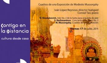La Orquesta Sinfónica Nacional interpreta obras de Mussorgski, Rachmaninov y Shostakovich vía online