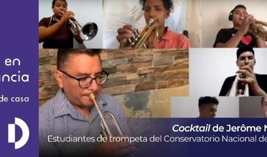 Desde su hogar, alumnos del Conservatorio Nacional de Música interpretan obra de Jérome Naulais 