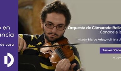 El violinista Marco Arias participa en Conoce a la OCBA 