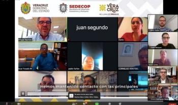 Realiza Gobernación diálogo virtual sobre desarrollo económico con estados y municipios de la región sur-centro del país
