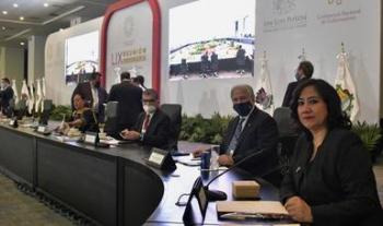 Secretaria Sandoval Ballesteros llama a gobernadores a un pacto de responsabilidad y probidad