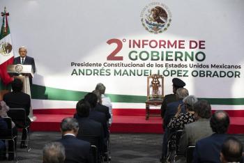 Por el bien de todos, primero se rescata al pueblo, afirma presidente al dirigir mensaje por 2° Informe de Gobierno