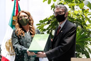 Entrega Suárez del Real segundo Informe de Gobierno de la Ciudad de México al Congreso Capitalino