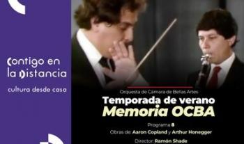 Obras de Aaron Copland y Arthur Honegger integran la octava entrega de Memoria OCBA