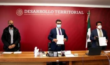 Firman Sedatu y Concanaco convenio para garantizar acceso a materiales de construcción a beneficiarios de subsidios para vivienda