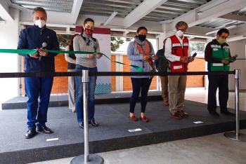 Entregan Gobierno capitalino y Fundación Carlos Slim edificio reconstruido por daños del 19S en Coyoacán