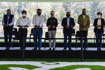 Inaugura Gobierno capitalino Deportivo y PILARES El Vivero Cuautepec