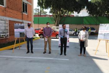 Entrega AMH carpeta asfáltica a unidad habitacional