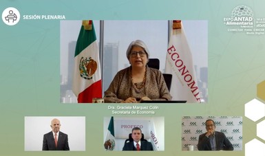 Mensaje, presentación y declaratoria inaugural, de la secretaria de Economía, en la sesión plenaria Expo ANTAD & Alimentaria México 2020