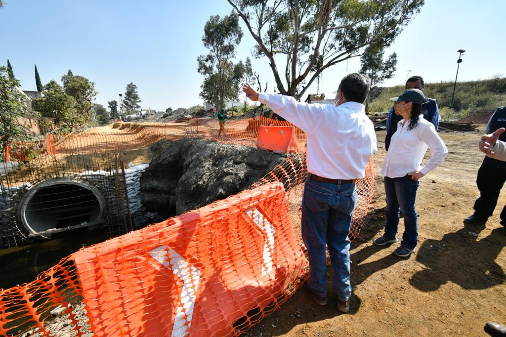 Supervisa Jefa de Gobierno construcción de Colector Gitana en Tláhuac, será concluido en diciembre próximo