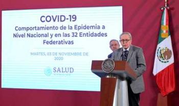 A la baja en 14 entidades federativas, el número de contagios de COVID-19