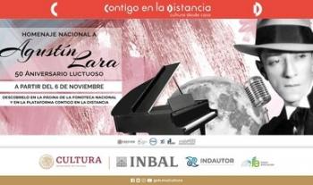Con la divulgación de un concierto histórico, la Secretaría de Cultura rinde homenaje nacional a Agustín Lara, a 50 años de su muerte