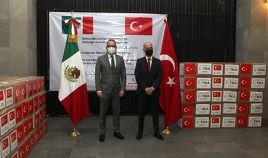 México agradece donativo de la Embajada de Turquía ante los estragos provocados por los fenómenos naturales en el sureste del país