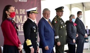 Presidente encabeza conmemoración por el Día de la Armada de México