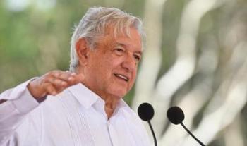En Halachó, presidente López Obrador supervisa tramo 3 del Tren Maya