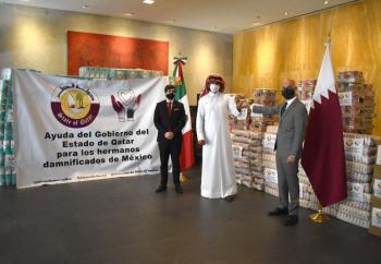 Qatar apoya a damnificados en México