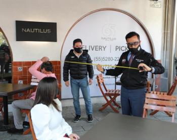 Supervisa Romo a restaurantes de Miguel Hidalgo