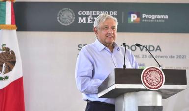 México crecerá de 4 a 5 por ciento en 2021, informa presidente López Obrador en Moctezuma