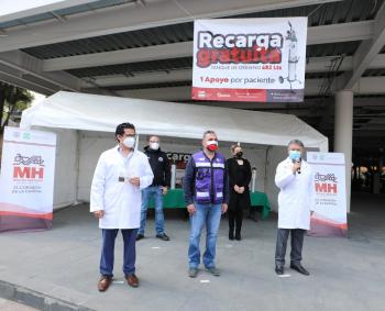 Ofrece la AMH recarga gratuita de oxígeno