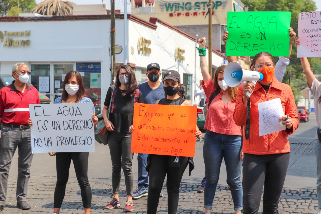 Movimiento Ciudadano hacen alianza con vecinos para pedir agua en Coyoacán