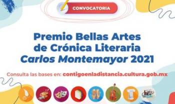 Lanzan convocatoria para el Premio Bellas Artes de Crónica Literaria Carlos Montemayor 2021