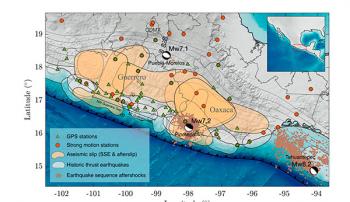 Los últimos cuatro terremotos de gran magnitud en México fueron precedidos por sismos lentos