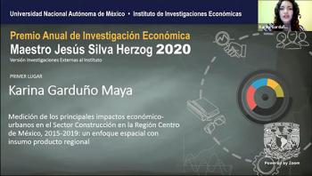 Entregan Premio Anual de Investigación Económica Maestro Jesús Silva Herzog 2020