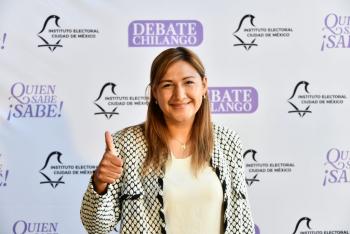 Triunfa Nancy Núnez en el debate entre candidatos del distrito 3 local de Azcapotzalco