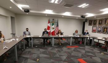 Mensaje inicial de la secretaria de Economía en conferencia de prensa virtual sobre el balance de la primera reunión de la CLC del T-MEC