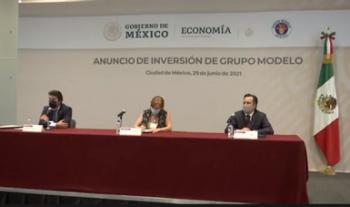 Grupo Modelo, la Secretaría de Economía y el Gobierno de Veracruz anuncian inversión de más de 3,000 millones de pesos.