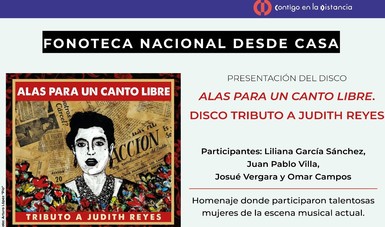 Presentarán el disco Alas para un canto libre en tributo a Judith Reyes