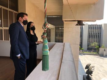 Con la legalidad que le dio el IECM, Sandra Cuevas recorre la alcaldía Cuauhtémoc acompañada de Néstor Núñez