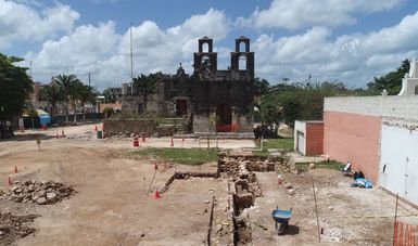  Localiza INAH vestigios de un templo del siglo XVII y de un destacamento militar del XIX, en Pisté, Yucatán