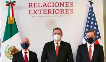 Secretario Marcelo Ebrard recibe delegación de alto nivel de EE.UU. para avanzar en los temas prioritarios de la agenda bilateral y regional