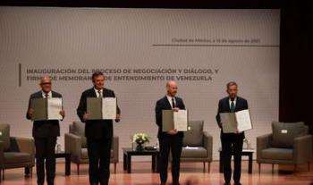 México es anfitrión de la negociación y diálogo entre el Gobierno y la Plataforma Unitaria de Venezuela