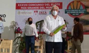 Realizan XXXVIII edición del Concurso del Elote más Grande del Mundo