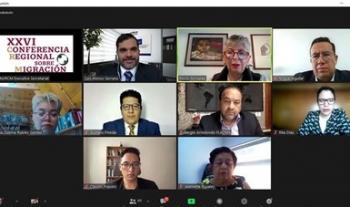 Ayuda Gobernación a fortalecer cooperación en gestión migratoria entre países de la CRM