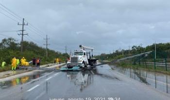Carreteras de la Península de Yucatán no reportan afectaciones relevantes ante entrada de la Tormenta Tropical “Grace”
