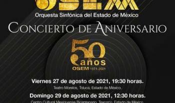 La Orquesta Sinfónica del Estado de México está lista para el concierto de conmemoración por su 50 aniversario
