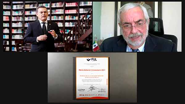 Recibe la UNAM el reconocimiento Mérito Editorial Universitario 2021 de la UAEH
