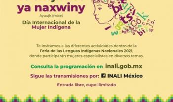 La FLIN 2021 conmemorará el Día Internacional de la Mujer Indígena, con una serie de actividades artísticas y académicas