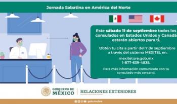 Tercera jornada sabatina en América del Norte