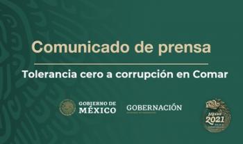 Tolerancia cero a corrupción en Comar