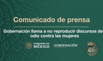 Gobernación llama a no reproducir discursos de odio contra las mujeres