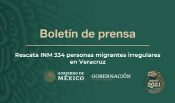 Rescata INM 334 personas migrantes irregulares en Veracruz